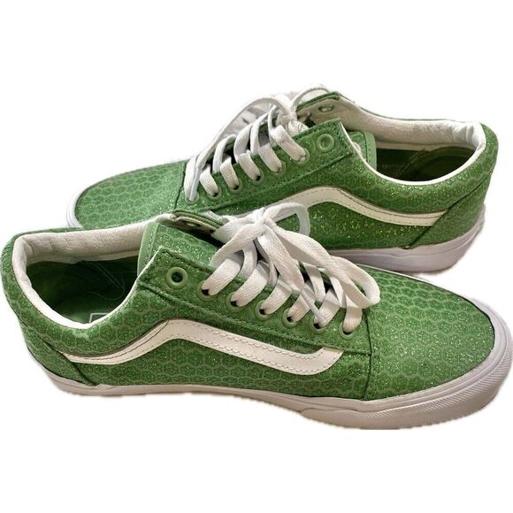 Vans Old Skool Tapered Green Micro Daisy Women 9.5/men 8 - Picture 1 of 12